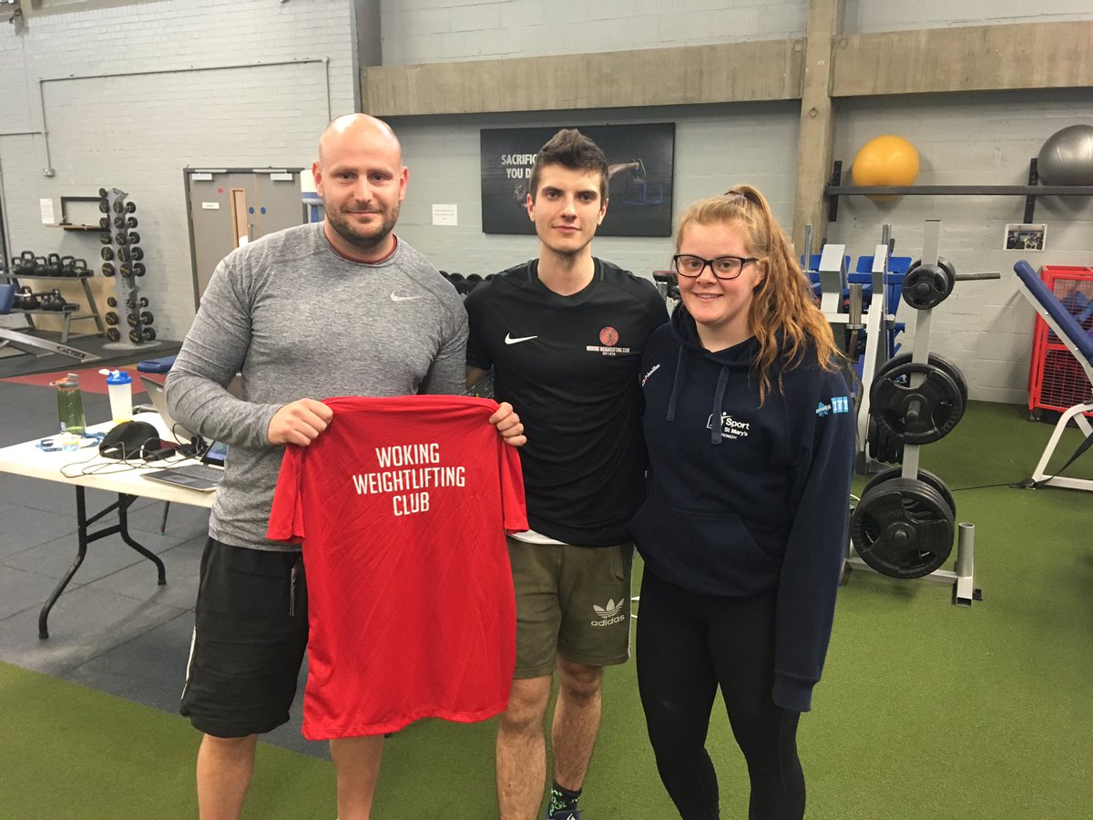 Huge congrats to our S&C student who smashed their weightlifting assessment. @Joffe1 in his element running a great event, and well done to Toby and Annabel who won on Sinclair points