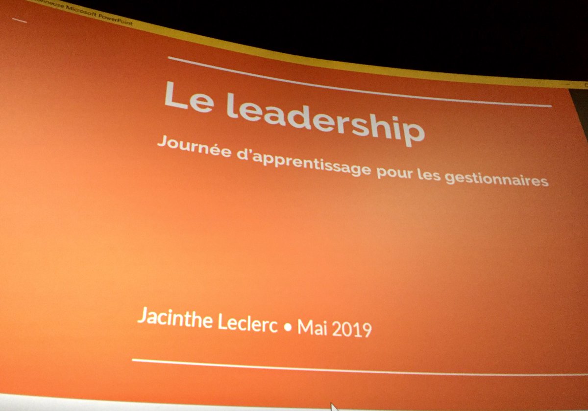 ZouzouVie's tweet photo. “Un bon leader sait adapter son style de leadership à la situation” @jaclecl, Conférenciere à Journée d’apprentissage des gestionnaires à Shawinigan.
@NMC_CNG @School_GC ⁦@KimberleyMacies⁩ ⁦@CFQ_QFC⁩ https://t.co/HWIcYhcUvl