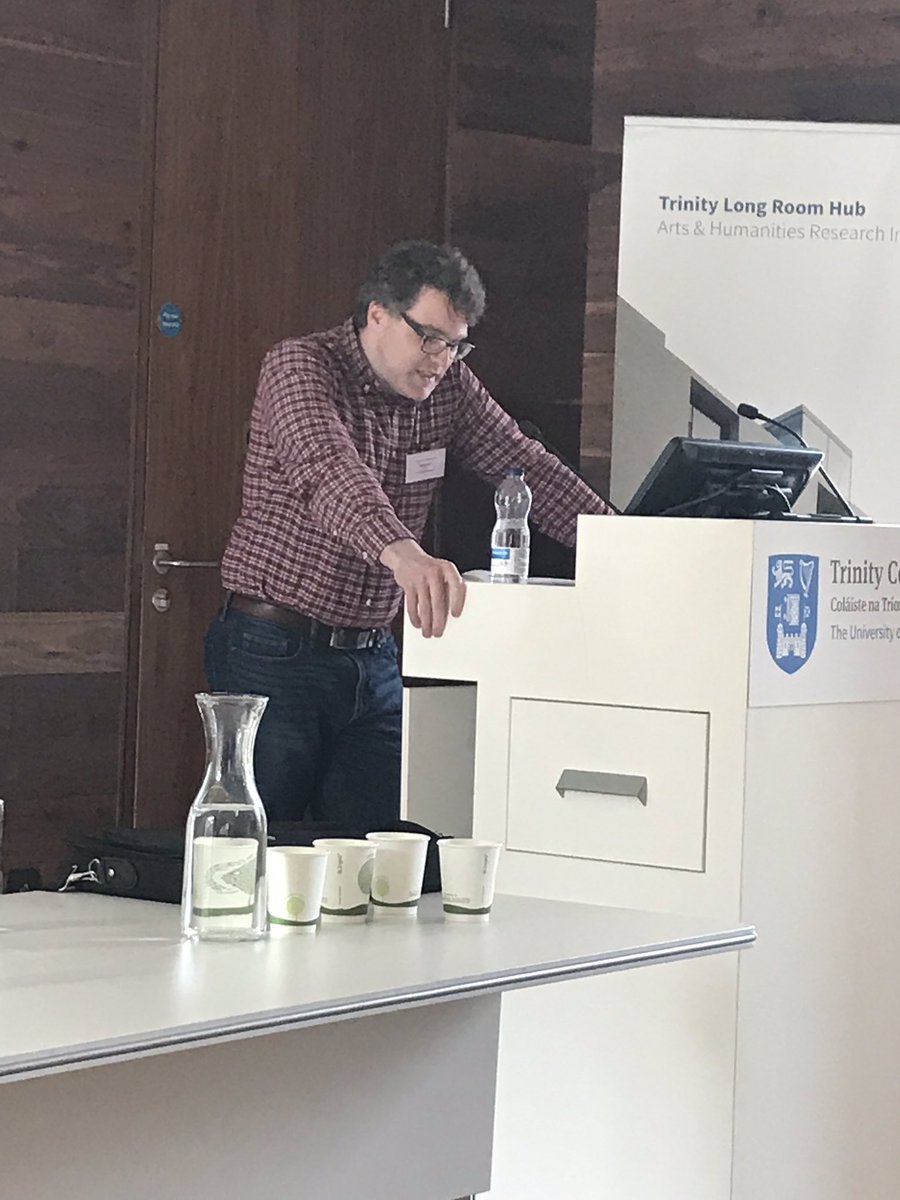 TLRH_Conf_2019's tweet photo. Mícheál Hoyne of @SCSLibrary speaking to us now about merchants and monkeys! https://t.co/1vE8HXO7bp