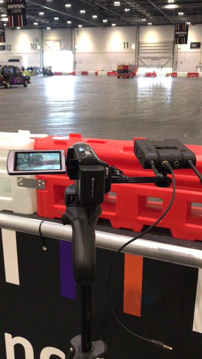 I’m in a big hall watching cars go sideways... must be <a href="/londonmotorshow/">The London International Motor Show</a> time again! #automotive #freelance #video #london #LondonMotorShow