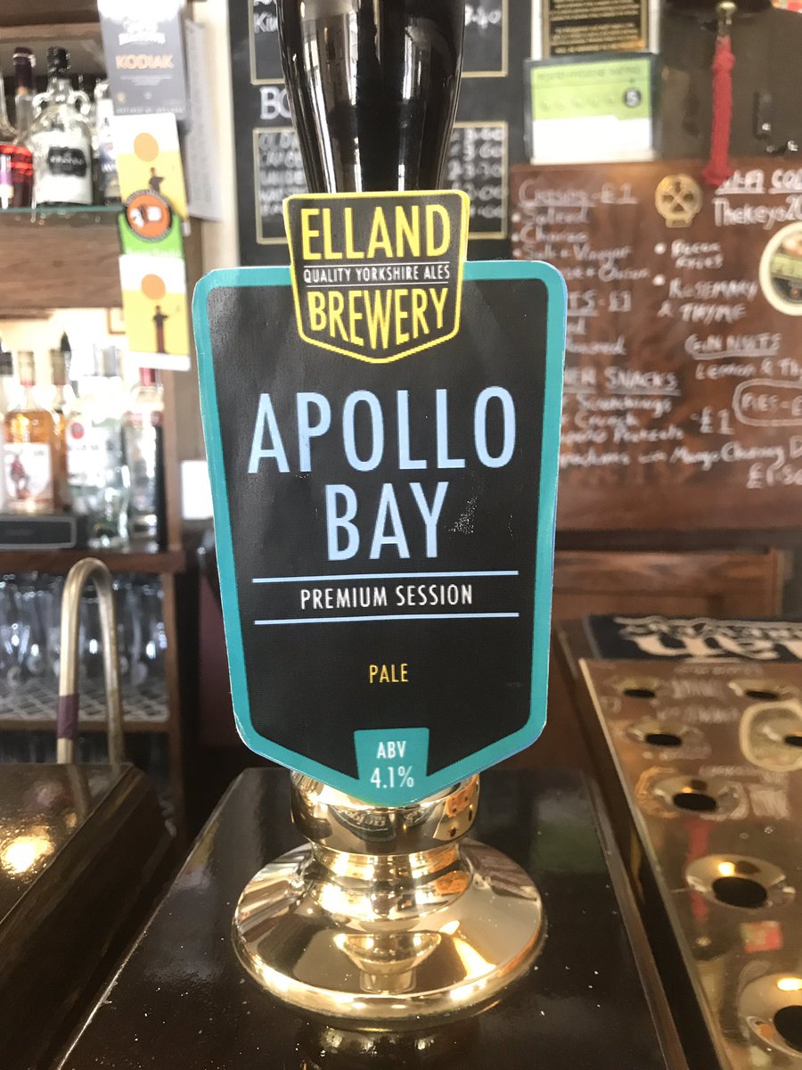 SiddalThe's tweet photo. Elland'a Apollo Bay 👌 4.1% session Pale #realale #halifax #calderdale #localbeer #supportlocal https://t.co/lgcdbkda4U