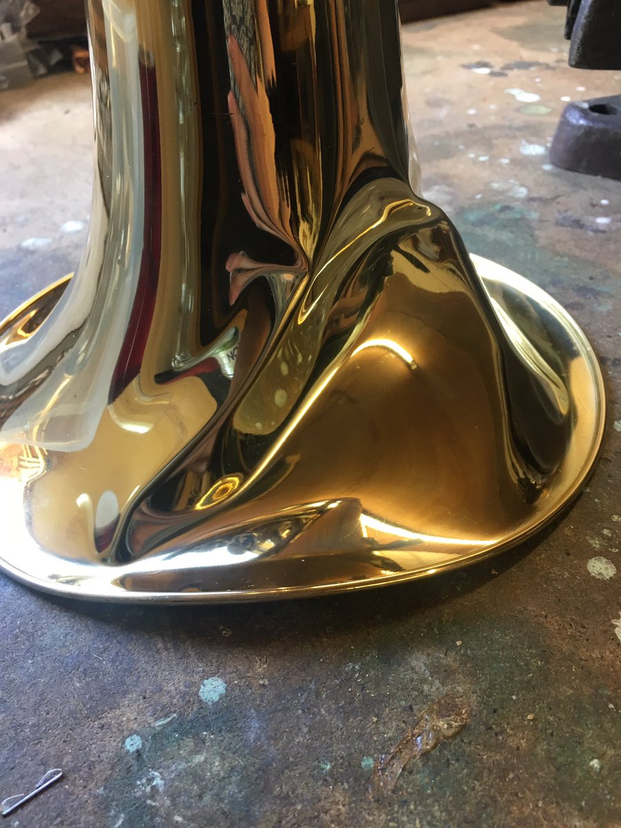 brassrepairs's tweet photo. Today’s bell dent repair https://t.co/v7F8lXEI1h
