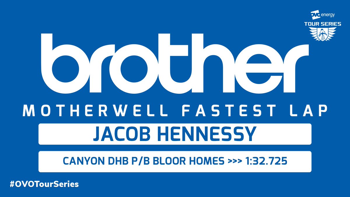 TourSeries's tweet image. Did you know ❔❔❔

For the first time in series history, our @Brother_UK fastest lap in Motherwell by @canyondhbbloor&apos;s @jacob_hennessy1 was set on lap one!

#OVOTourSeries #Brother4Results