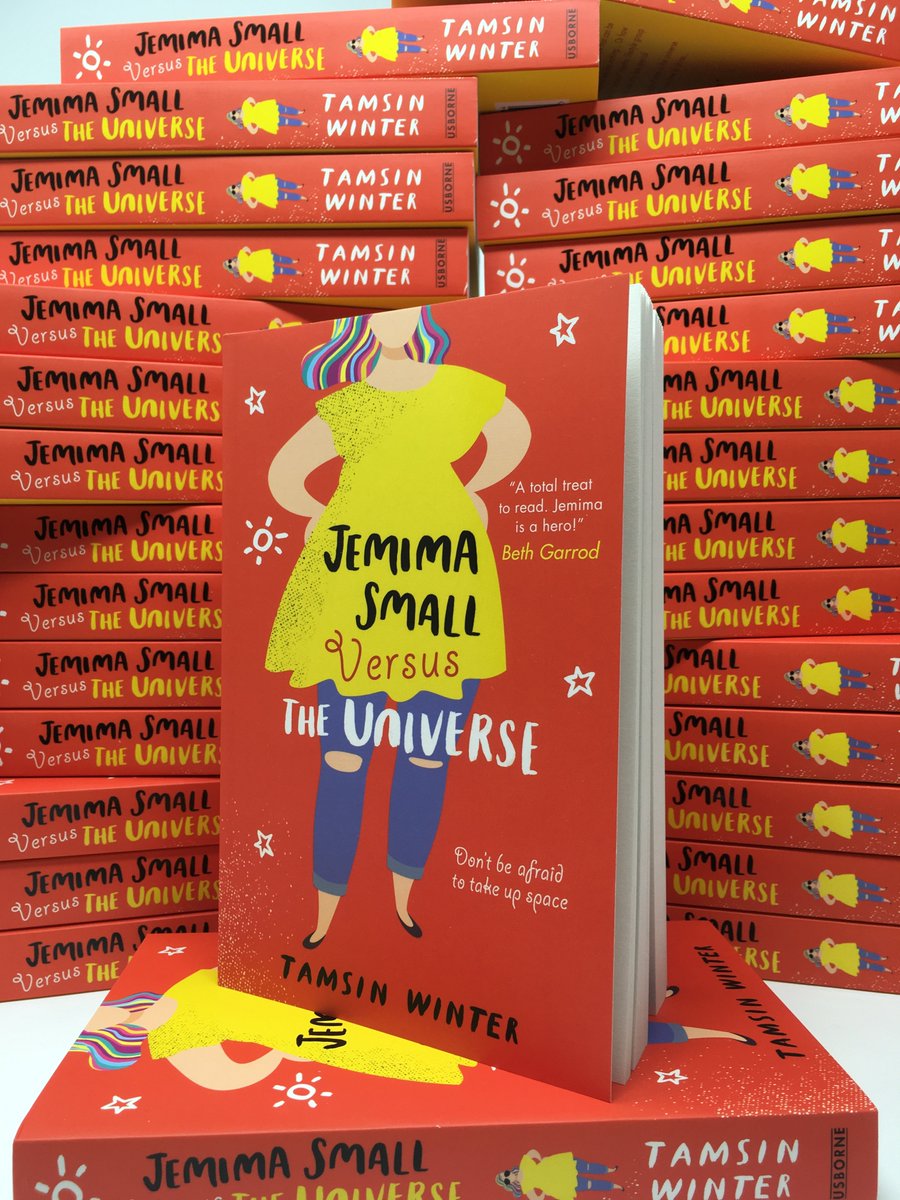 Usborne's tweet photo. Jemima Small is standing tall, stacks and stacks of copies waiting to be sent out! Will you be getting this bold & empowering book on body confidence? Better keep an eye on your letter boxes! @MsWinterTweets #DontBeAfraidToTakeUpSpace #JemimaSmall https://t.co/jeqIKnrVbX