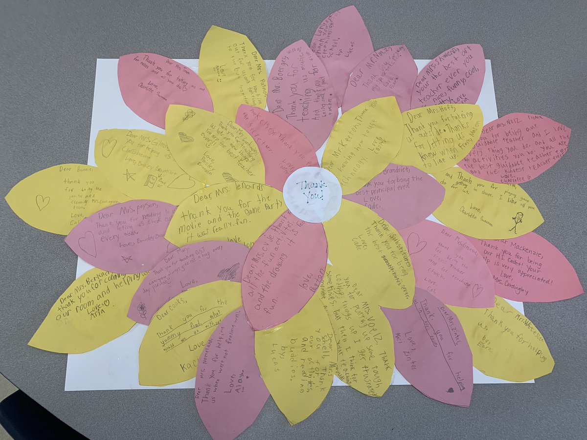 blcordingley's tweet photo. It really does take a village!!  Thank you!!  🌸 #milbankschools https://t.co/kIT4T0IirJ