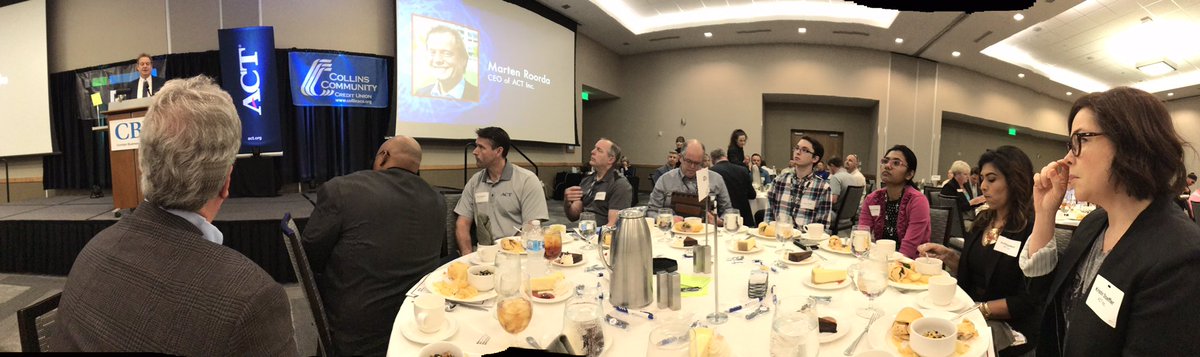 ACTNext's tweet photo. Kicking off the #CBJtech luncheon w/ opening remarks from @ACT CEO @MartenRoorda about ACT’s mission driven transformation https://t.co/rVOgHtB2b7