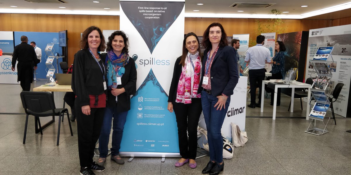 SpillessProject's tweet photo. #HappeningNow, we are at the European Maritime Day 2019,  in Lisbon 🌊

-
 #EMD2019 #oilspills #bioremediation #oceanpollution https://t.co/31cv7YZEe3