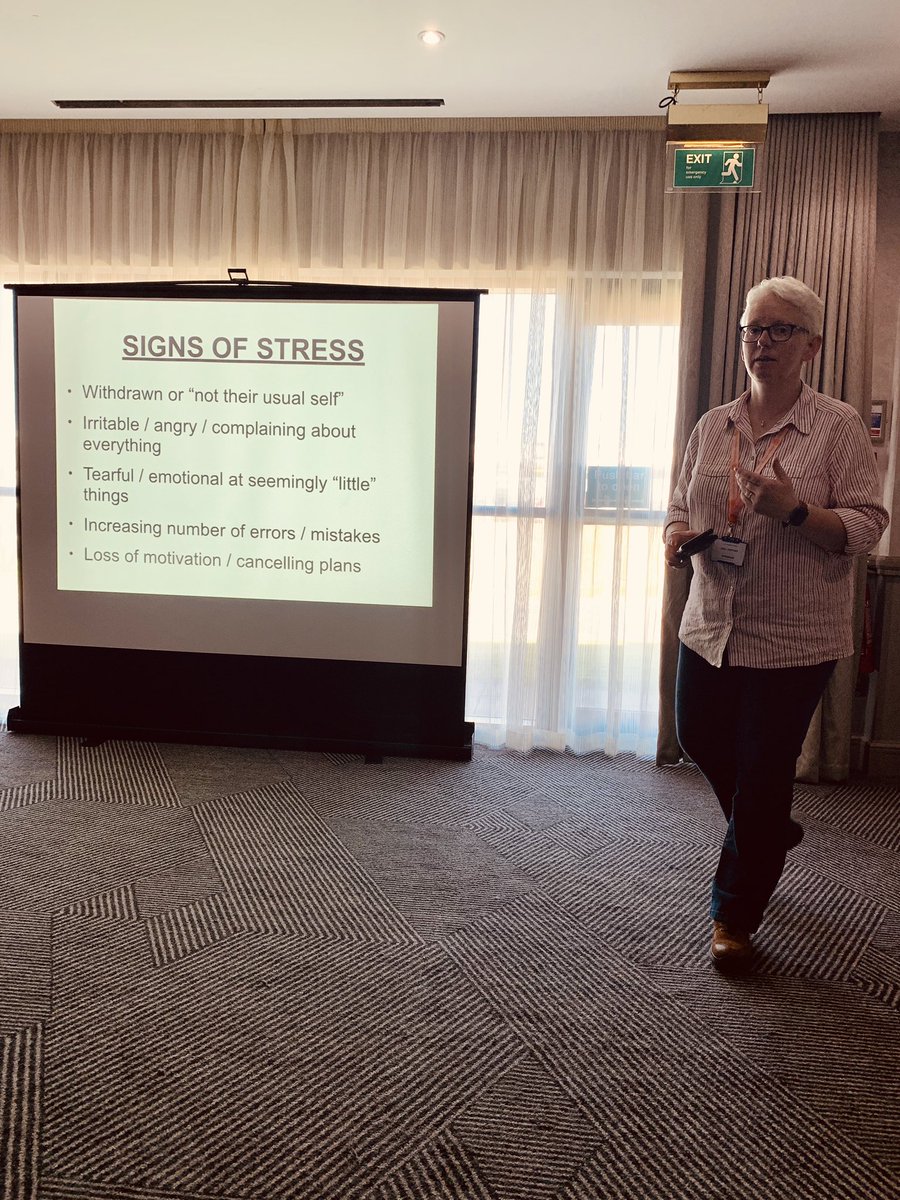 Hartie543's tweet photo. @RUOKGail  doing what she does best!  Delivering the @ruok message to CFR’s and First Aiders at @DTEdinburghAir this morning.
@Scotambservice @ProjectA #ItsOKtonotbeOK #MentalHealthAwarnessWeek https://t.co/N7ZuIpBwE9