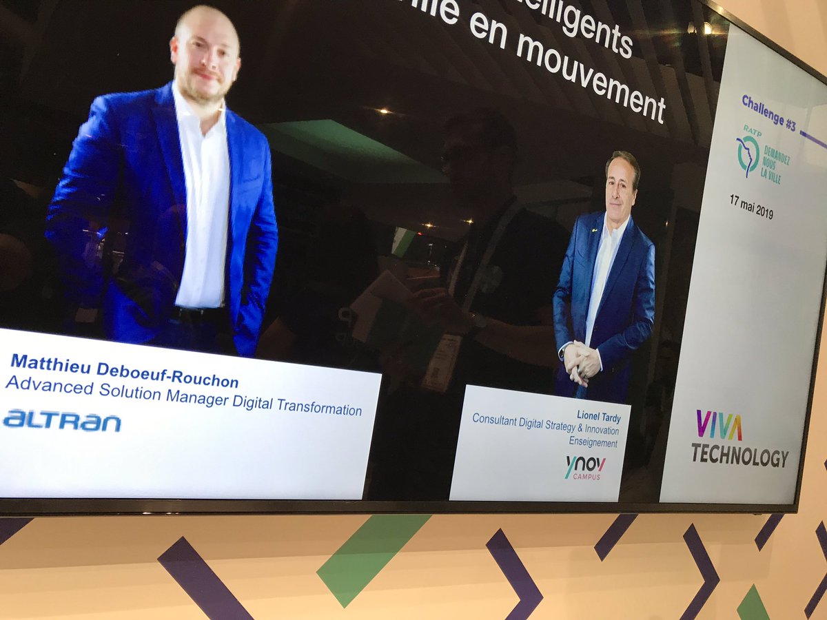 Fin d’intervention sur le stand <a href="/RATPgroup/">RATP Group</a> ou j’ai parlé avec <a href="/litardy/">Lionel Tardy</a> de villes en mouvement et transports intelligents ! #innovation #digital #innovationmakers @AltranFR @bloodyOli @EuroTechWeek !