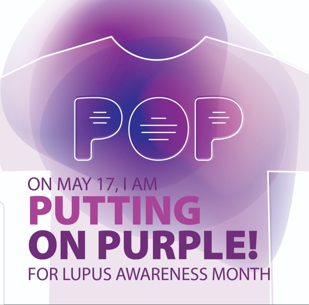 QueenHamp1's tweet photo. Lupus Awareness Month 💜✋🏽! https://t.co/vm7RPmzxNh