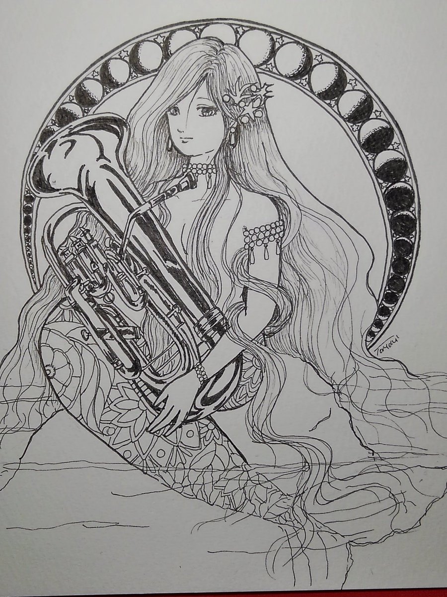 ホルンの次ぎはユーフォニアム ひとまず ペン入れました 絵描きさんと繋が 小鳥遊 史緒の漫画 ホルンの次ぎはユーフォニアム ひとまず ペン入れました 絵描きさんと繋が 小鳥遊 史緒の漫画