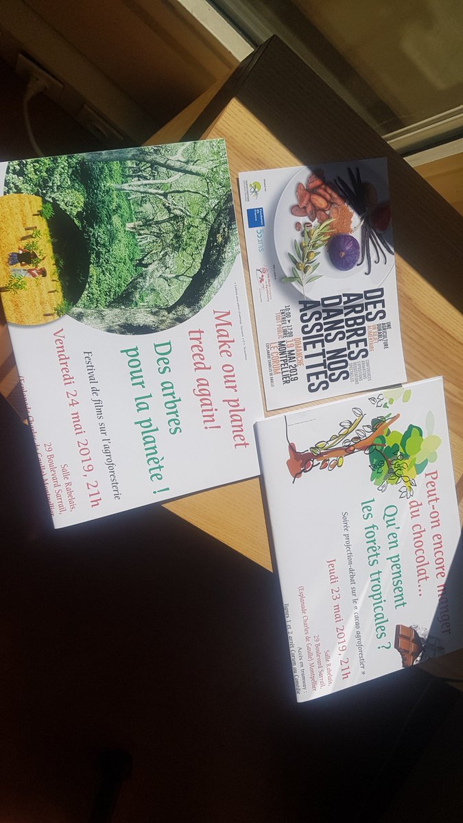 Des arbres dans nos assiettes - dimanche 19 mai - Montpellier - journée grand public sur l'agroforesterie 🌳🌳agroforesterie.fr/Congres-intern… #Agroforesterie  #EEDD #Montpellier #environnement #event via @agroforesterie venez nombreux ! 😊