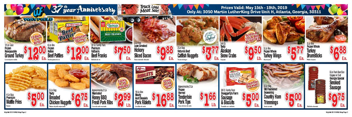 Wayfield Foods On Twitter Truck Load Meat Sale May15th May 19th Only At Our Mlk Location From 9 00am 7 00pm Https T Co Rdiga5okwp