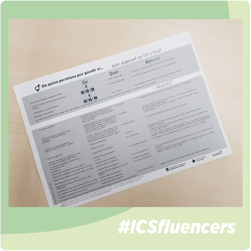 icscat's tweet photo. @Vanessi3 @COMBarcelona @comtgna @COMLLEIDA @COMGirona #ICSfluencers @Vanessi3 :
"Publiquem una infografia per explicar els permisos que els i les treballadores de l’ICS poden gaudir en tenir un fill o filla. Per a qualsevol dubte contacteu amb directors/es de persones i caps d'unitat de recursos humans ." #S6VG #alicsiguals https://t.co/udCTEVH1Oc