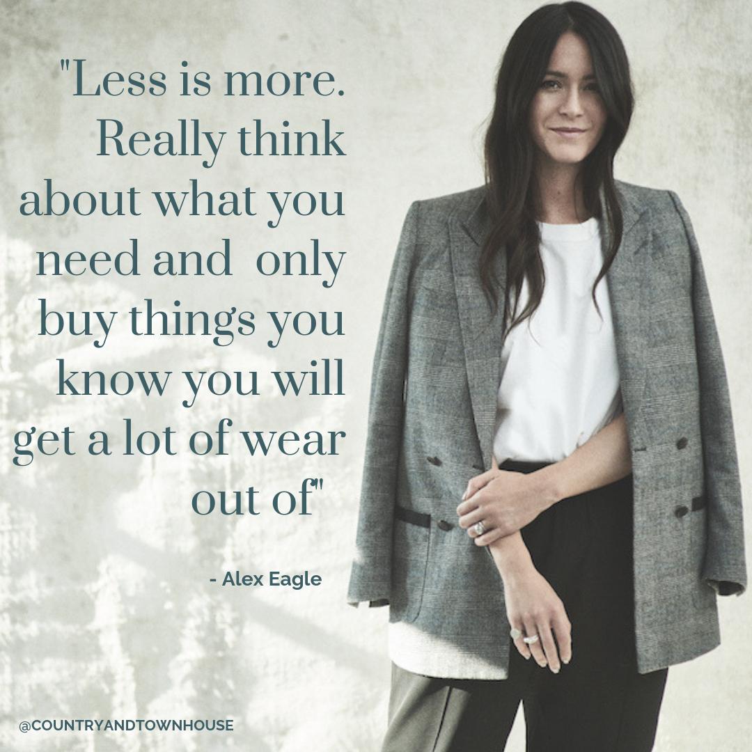 Design's golden girl <a href="/eagletta/">Alex Eagle</a> takes on sustainable fashion, and shares her top tips and tricks for staying chic while doing so...

bit.ly/2VQYZ2n