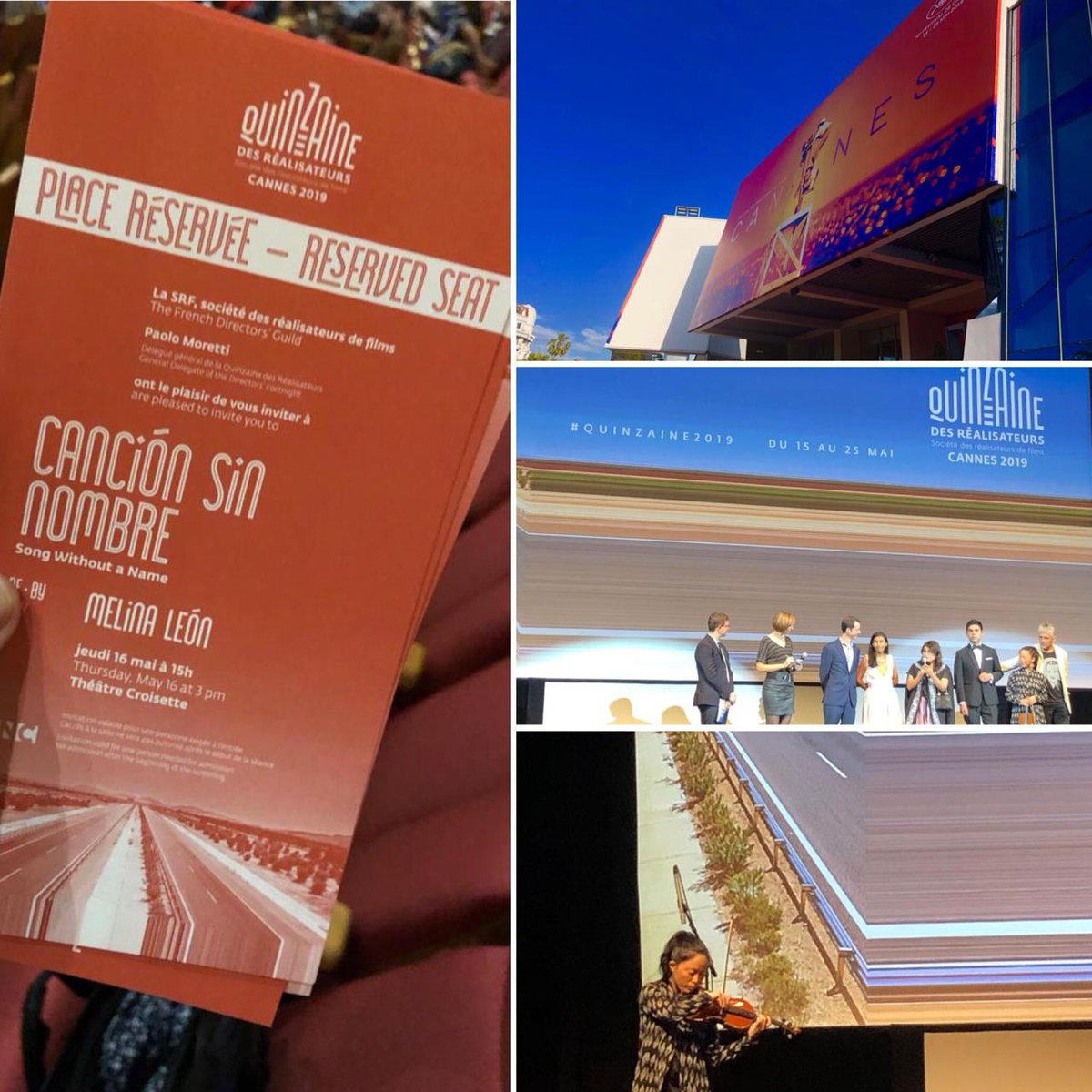 festivaldelima's tweet photo. #CinePeruano presente en @Festival_Cannes.
Fuimos parte del emocionante estreno del filme de #MelinaLeón, @Cancion_Film, cinta ganadora de #CineDelMañana en el #22FCL. El estreno tuvo la presentación de la violinista @pauchi77. 
¿Te gustaría ver esta cinta en el #23FCL este año? https://t.co/EsLQ1Gyy6b
