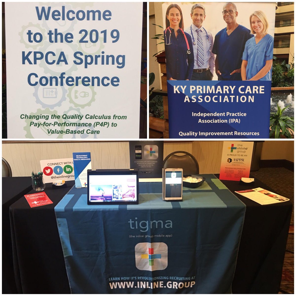 theinlinegroup's tweet image. @KentuckyPCA Spring Conference has officially kicked off! Stop by and visit us to learn how we can partner! #primarycare #HumanTouch #RealTechnology
