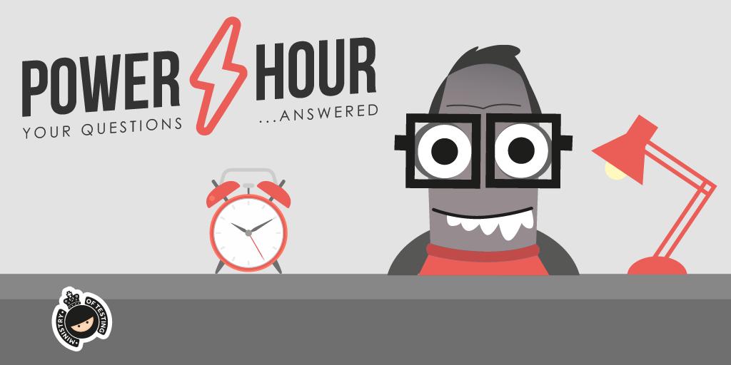 Still a bit of time to get your question in before @eviltester and @11vlr's Power Hour on Browser Developer Tools! https://buff.ly/30ceDoa #SoftwareTesting #Testing #DevOps