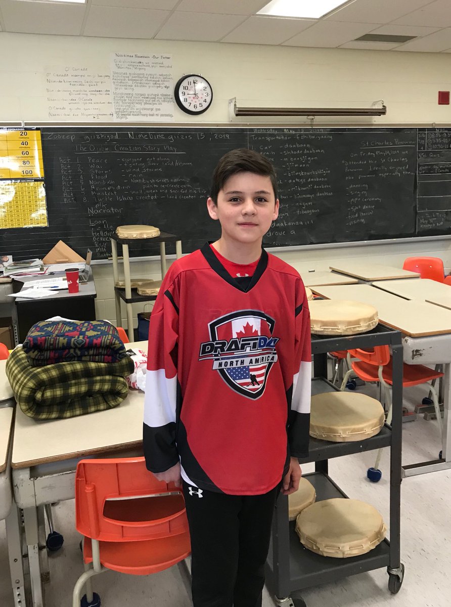 Liam Nootchtai an NSL Student At St. James School was selected to Team North America Hockey Club and represented us at Czech Republic and Germany -#Atikameksheng and #Sudbury hockey fans extremely proud! ⁦⁦<a href="/IndigenousSCDSB/">IndigenousSCDSB</a>⁩