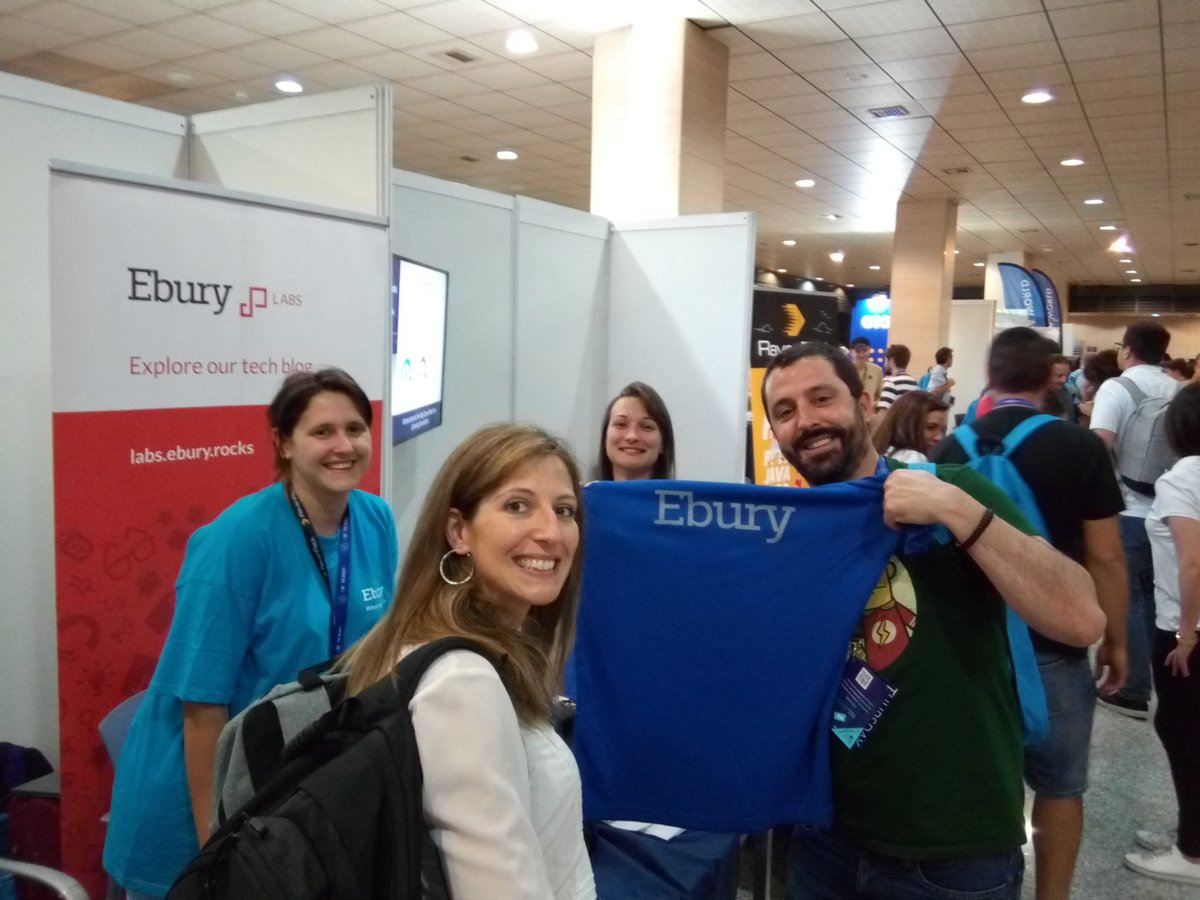 Con los compañeros de <a href="/EburyLabs/">Ebury Labs</a> en el #jotb19