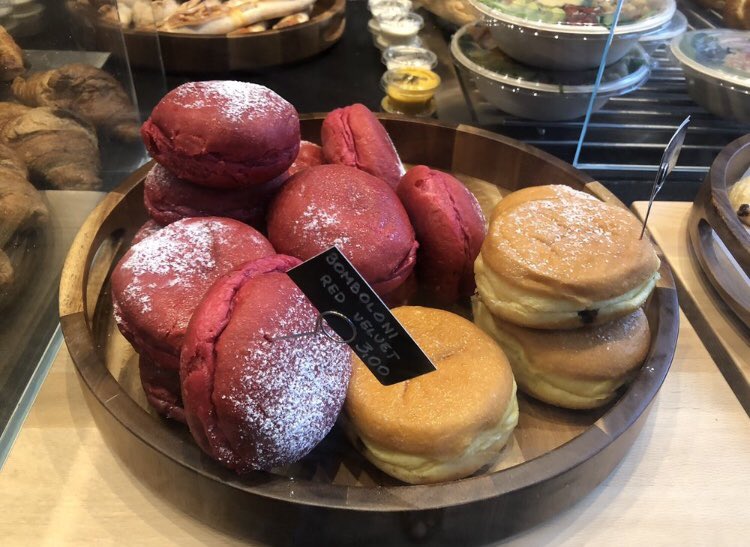 Our #JustBaked Red Vevelt &amp; Ciocream Bombolonis are to die for! ❤ You won't be able to decide which to try so best thing to do is get two! ✌ #JustBakedNowakowski