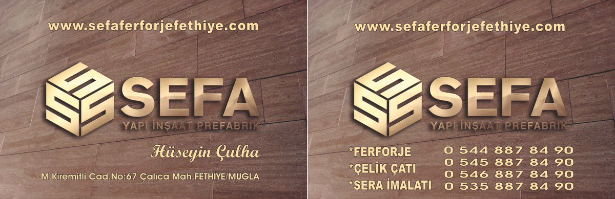 SEFA YAPI İNŞAAT &amp;FREFABRİK FERFORJE FETHİYE/MUĞLA
