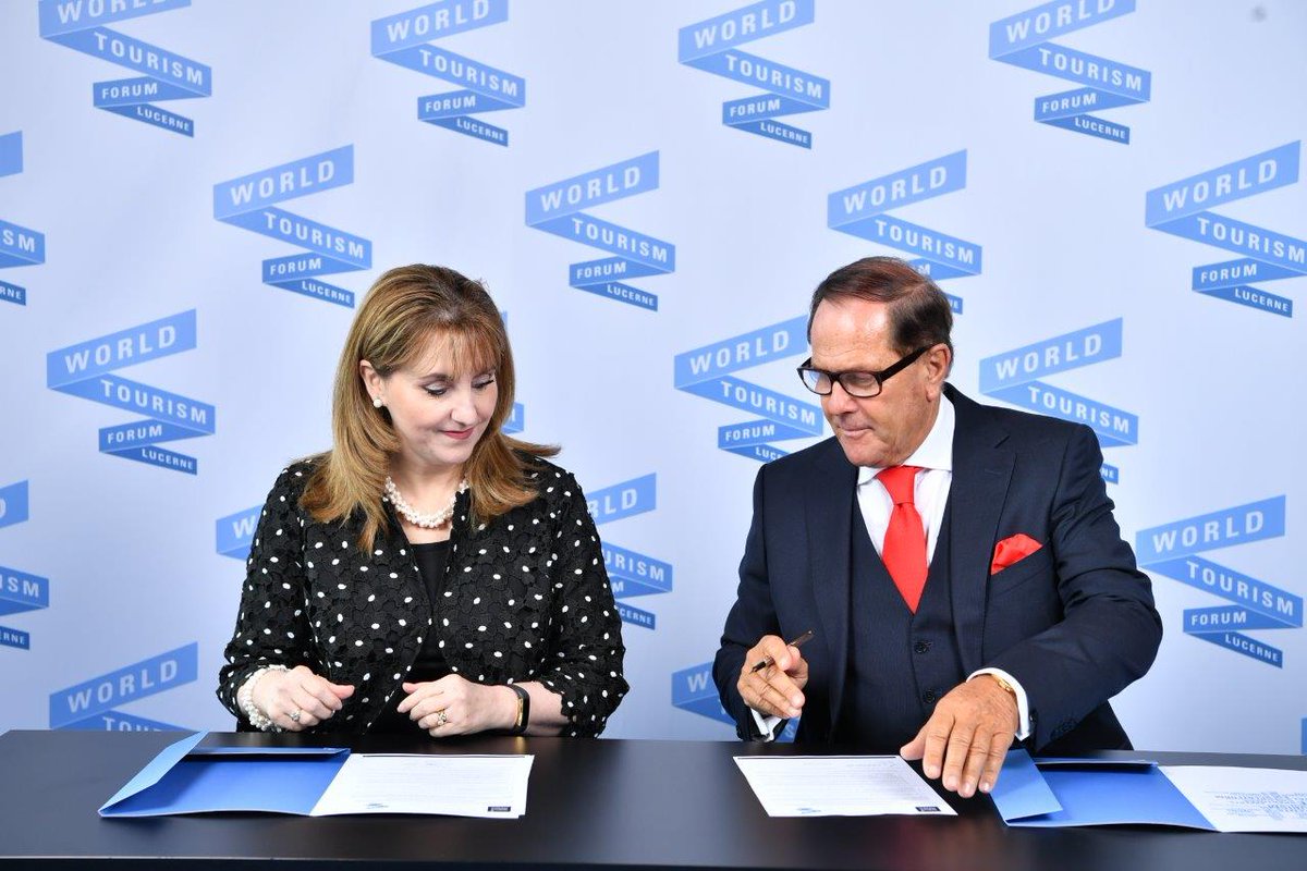 WTFLucerne's tweet photo. During the #wtfl2019 we have signed a "Common Agenda" partnership with the @WTTC and committed to work hand in hand to develop the tools that will enable the sector to drive job creation and attract and retain high-quality talent. #talentmanagement #partnership https://t.co/UtfEktf0aF