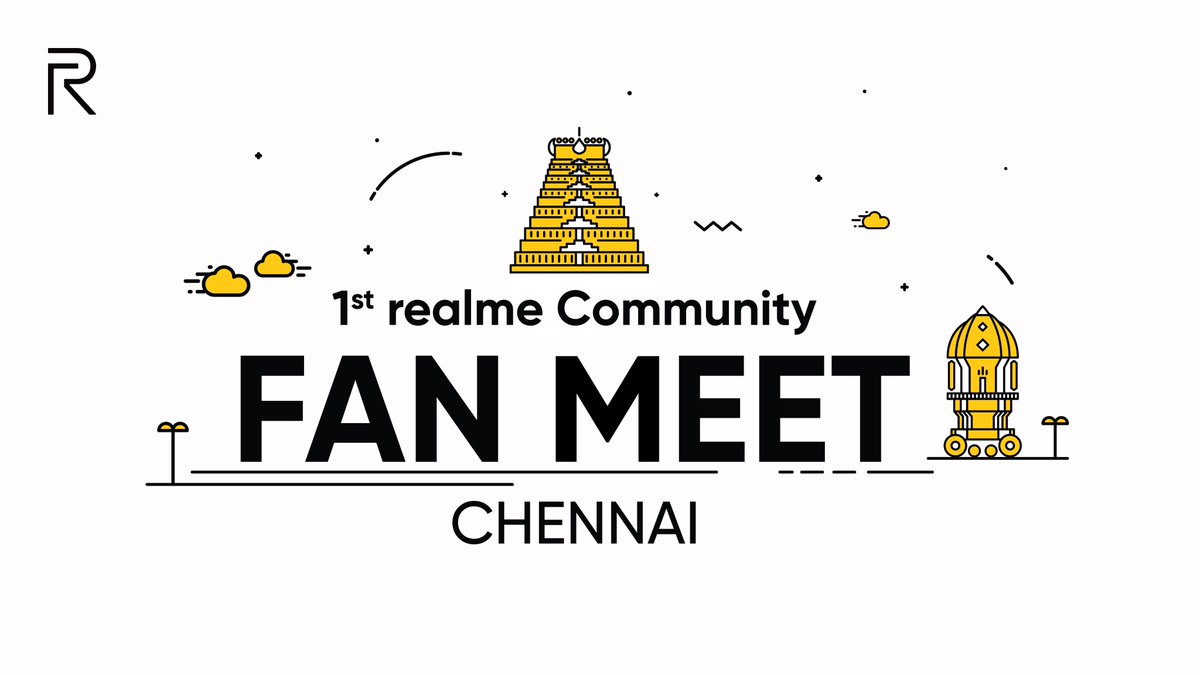 realmeIndia's tweet photo. Vanakkam Chennai! We are excited to invite all realme fans to our 1st realme community fan meet on 25th May. 
Want to join? Limited seats. Head over to our community and register now: https://t.co/GI1N62IbrJ https://t.co/becsNUKnWd