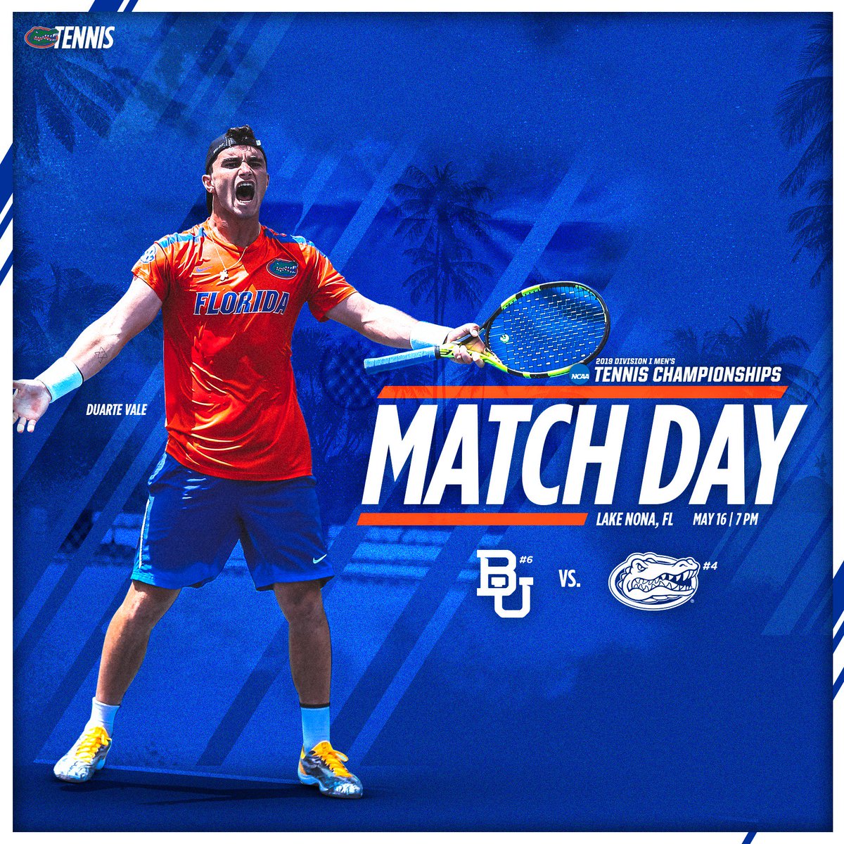 Primetime <a href="/NCAATennis/">NCAA Tennis</a> Quarterfinal Action!

📍 <a href="/usta/">USTA</a> National Campus 
🕖 7 p.m. ET
📺 <a href="/TennisChannel/">Tennis Channel</a> 
📉 bit.ly/2VSvP2P
🎟️ bit.ly/2UuVlal

#GoGators 🐊🎾
