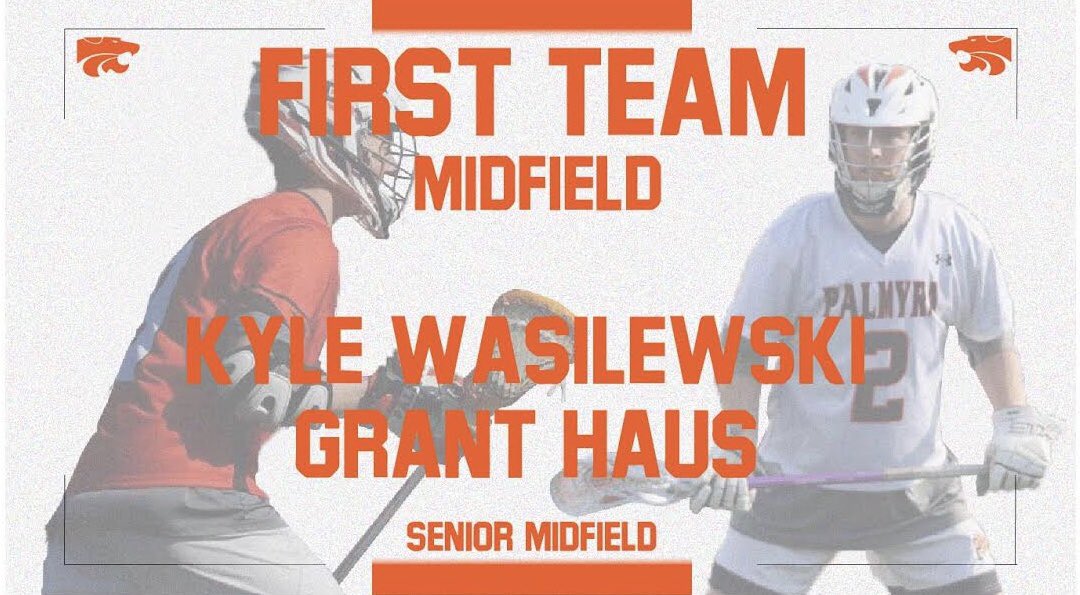 PalmyraBLAX's tweet photo. Congratulations to @KyleWaz11 and @GHaus02 for being named First Team Midfielders in the Mid-Penn Keystone Division! 

#ALLIN #FAMILY https://t.co/FZfFZO5zm8
