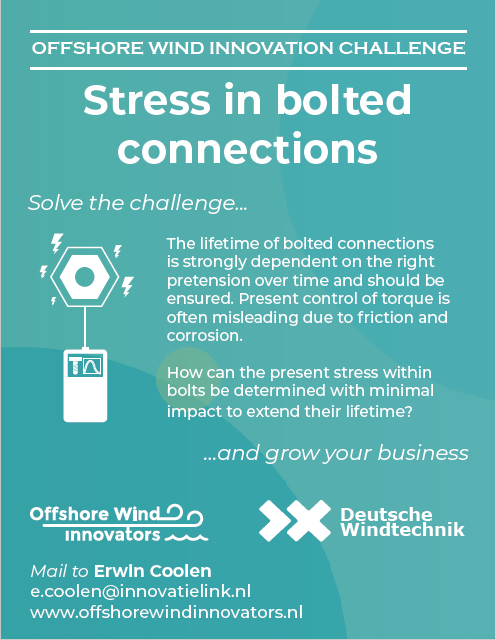 This year we offer you four challenges in the #OWIC2019! Can you think of a solution for the first one? Provided by @Windtechnik, experienced in all Offshore Wind Industries. Join the challenge and grow your business! offshorewindinnovators.nl/products/innov… <a href="/InnovatieLink/">InnovatieLink</a> <a href="/NWEAWind/">NWEA</a> <a href="/TSEnergie/">Topsector Energie</a>