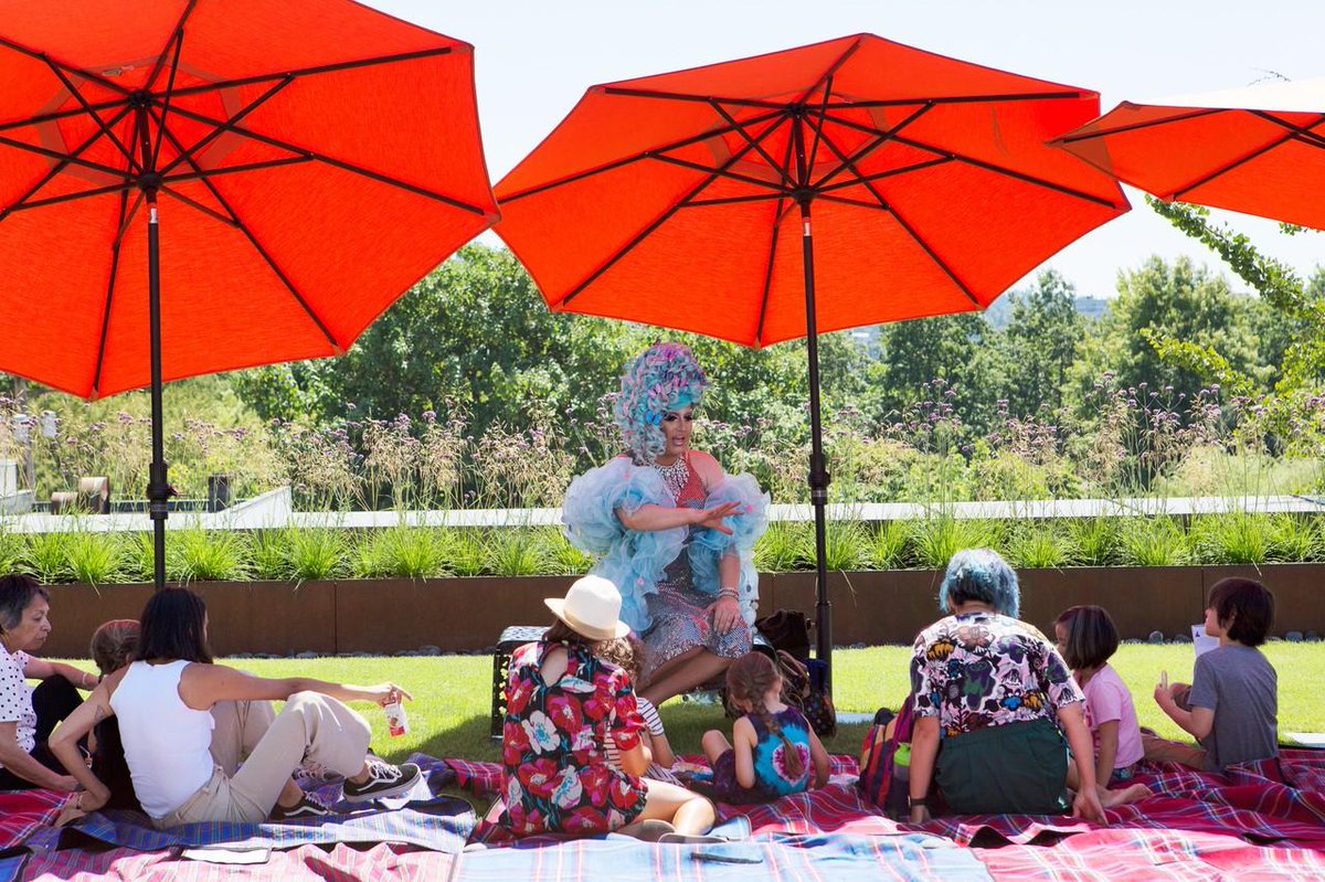 #RainbowMW! Here's Family Pride Day during #VancouverPride last summer. We welcomed families with members who identify as LGBTQI+, Two-Spirit, and their allies to join us for a day of child-friendly activities. ⁣Here's <a href="/missginatonic/">Gina Tonic</a> reading a story to our visitors. #MuseumWeek