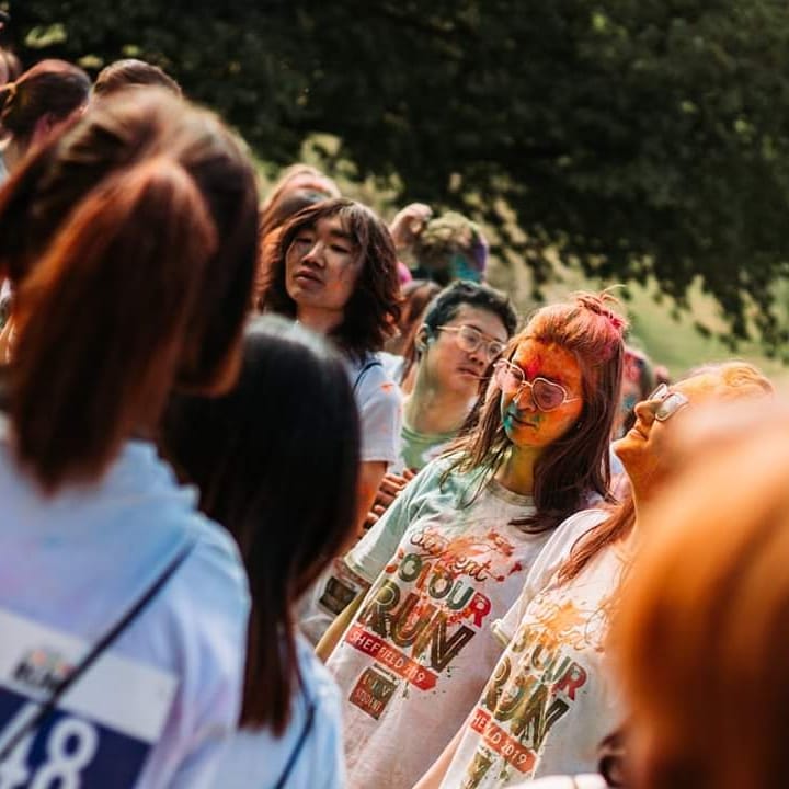 ColourShef's tweet photo. Hello colour runners 🎉🌈

Here are some more photos from the 2019 Sheffield Student Colour Run

We hope you all had a great time ❤️💚💛🧡💙💜

More coming soon to this account. You can find the full album on our facebook page fb/studentcolourrunuk

#studentcolour #run #Sheffield https://t.co/UumaygvIE4