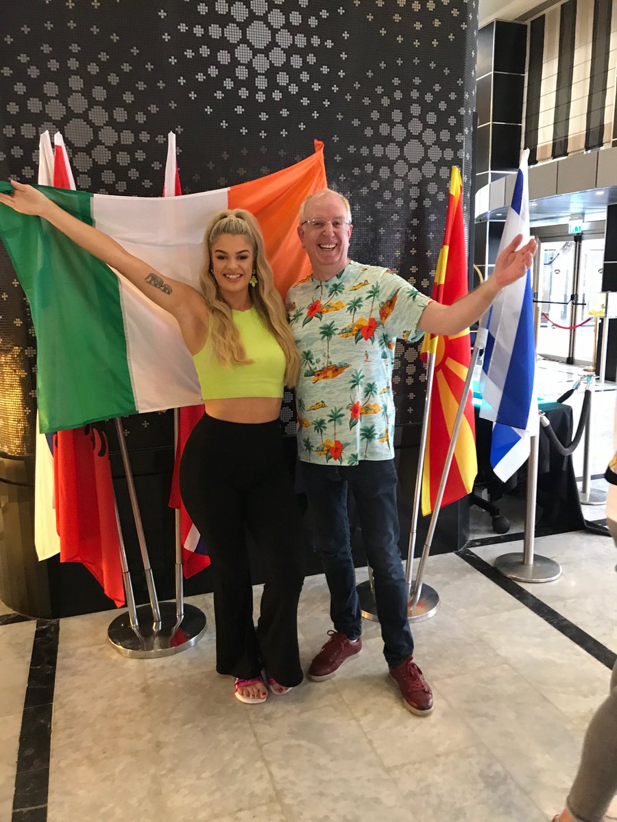 1rorycowan's tweet photo. Earlier today I met with  ⁦@Sarah_McTernan⁩ #Ireland representative in #Eurovision. She’s in the 2nd semifinal tonight. To all my friends and followers in Europe, Israel  + Australia, can you please vote tonight for Sarah to get through to the final on Saturday. Thanks 🙏 https://t.co/JzcBNJ7LGo