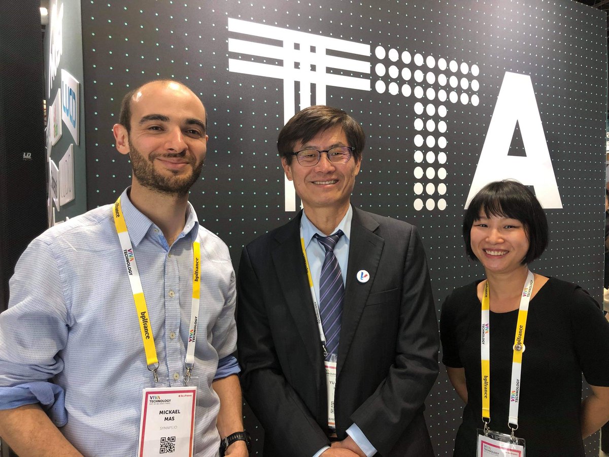 High summit meeting with the Deputy Minister of Science and Technology of #Taiwan at the <a href="/TaiwanTechArena/">Taiwan Tech Arena</a>  booth #VivaTech <a href="/mickael_mas/">Mickael Mas</a>