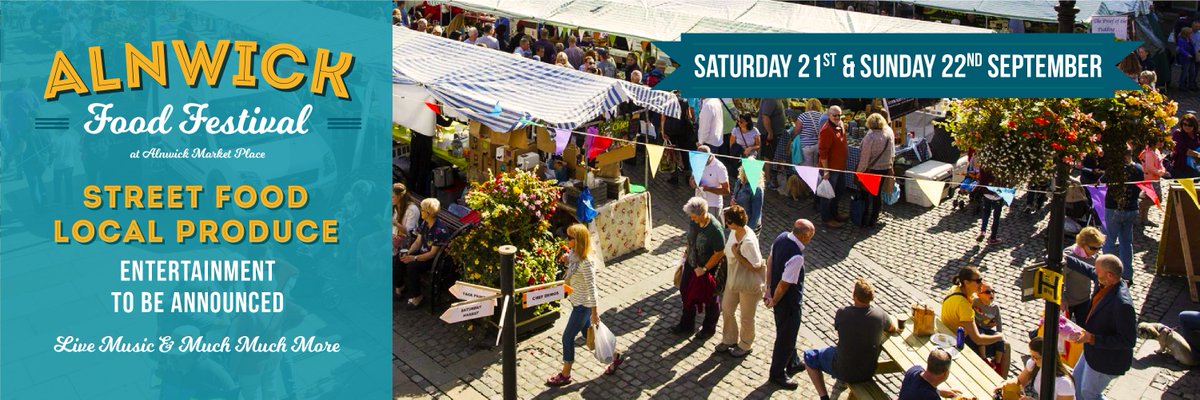 Alnwick Food Festival is back on the 21st and 22nd September 2019 in Alnwick Market Square and Bondgate Within. A 2 DAY Family FUN packed weekend.  SAVE THE DATES. #northumberland #alnwick #foodfestival 😋🦁🍞🍯🍟🍕🌭🥪🥘🎪🎨🎧🥁