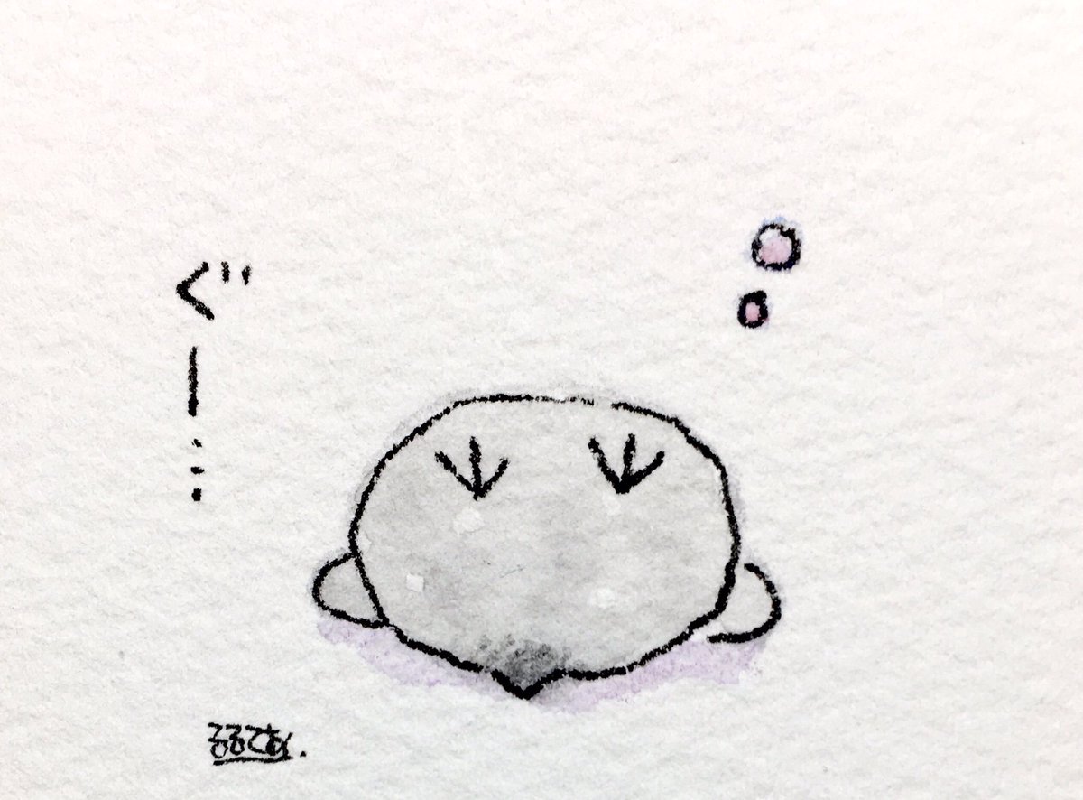 なかなか眠れない人とコウペンちゃん 