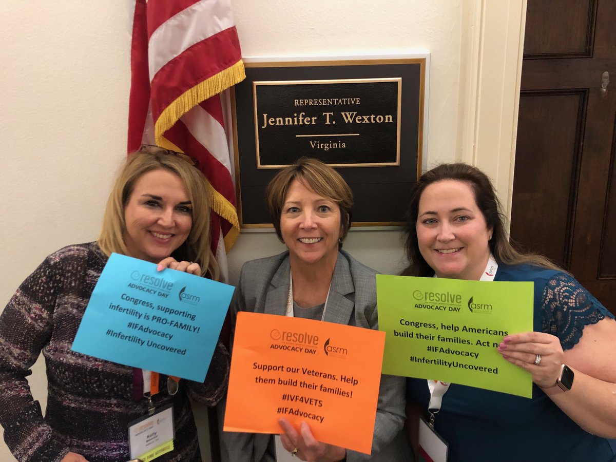 Here we are! First meeting with our Rep ⁦@RepWexton⁩ #IFAdvocacy #InfertilityUncovered Help Build Families!!!