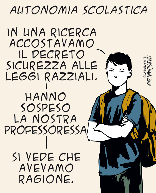 maurobiani's tweet photo. #palermo #salvini #scuola #leggirazziali #DecretoSicurezza Ricerca riuscita.
@ilmanifesto https://t.co/iAJ6qVYV34