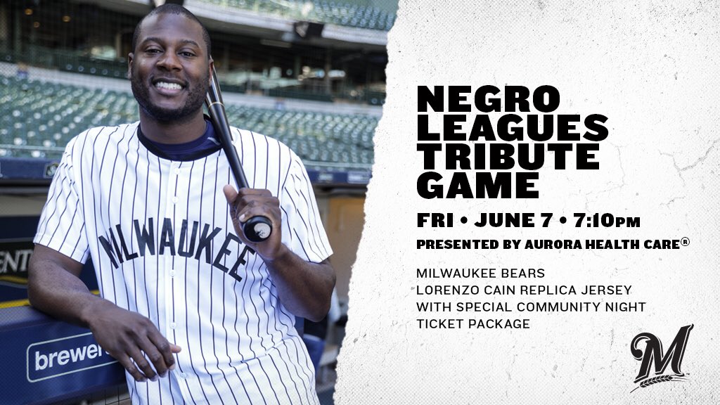 Milwaukee Brewers on X: Be here when the Brewers host our 14th annual  Negro Leagues Tribute Game, presented by Aurora Health Care. Secure your  special NLTG ticket package, and you'll take home