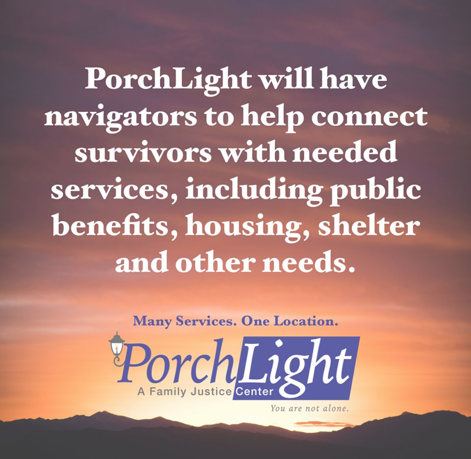 PorchLight will provide numerous services for survivors, all in one location. 

Learn more about all the services that PorchLight will offer at porchlightfjc.org.