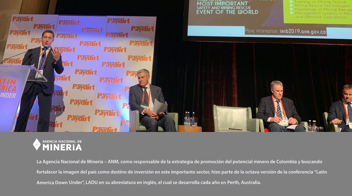 #ComunicadoANM l Australia recibe a Colombia como destino de oportunidades mineras #LADU2019 🇦🇺⛏️🇨🇴 #MineríaQueConstruyePaís Más info aquí ➡️bit.ly/ANM-LADU