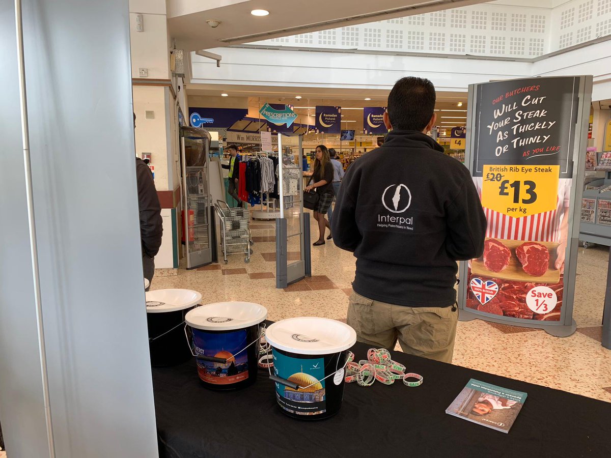 InterpalUK's tweet photo. #TeamInterpal is in Morrisons in Birmingham (280 Coventry Road) raising urgent funds for Palestinians in need- they've raised £800 so far- thank you to everyone who has donated! If you're in the area, come by and meet the team! #ThePowerOfGiving #Ramadan2019 https://t.co/9K2qUGRpHn
