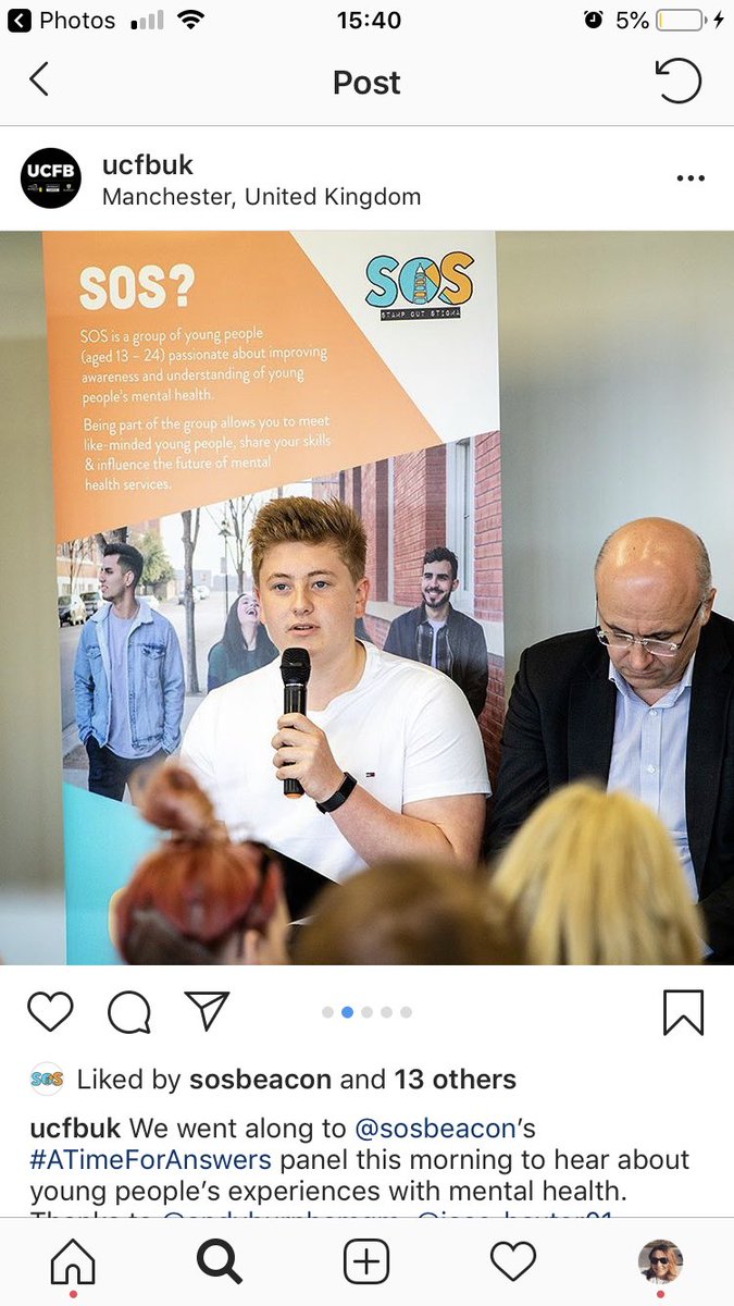 SOSBeaconYP's tweet photo. How amazing was that! Thank you to all involved in #ATimeForAnswers, SOS, @Beaconcounsel and @ucfb. An even bigger thank you to our amazing panel; @MayorofGM, @JonRouseGM, @danscully8, @JoseBaxter11, @alexellison18, Emily @youthgreatermcr, Kirsty and Cameron. #StampOutStigma https://t.co/T1EqZOktHk