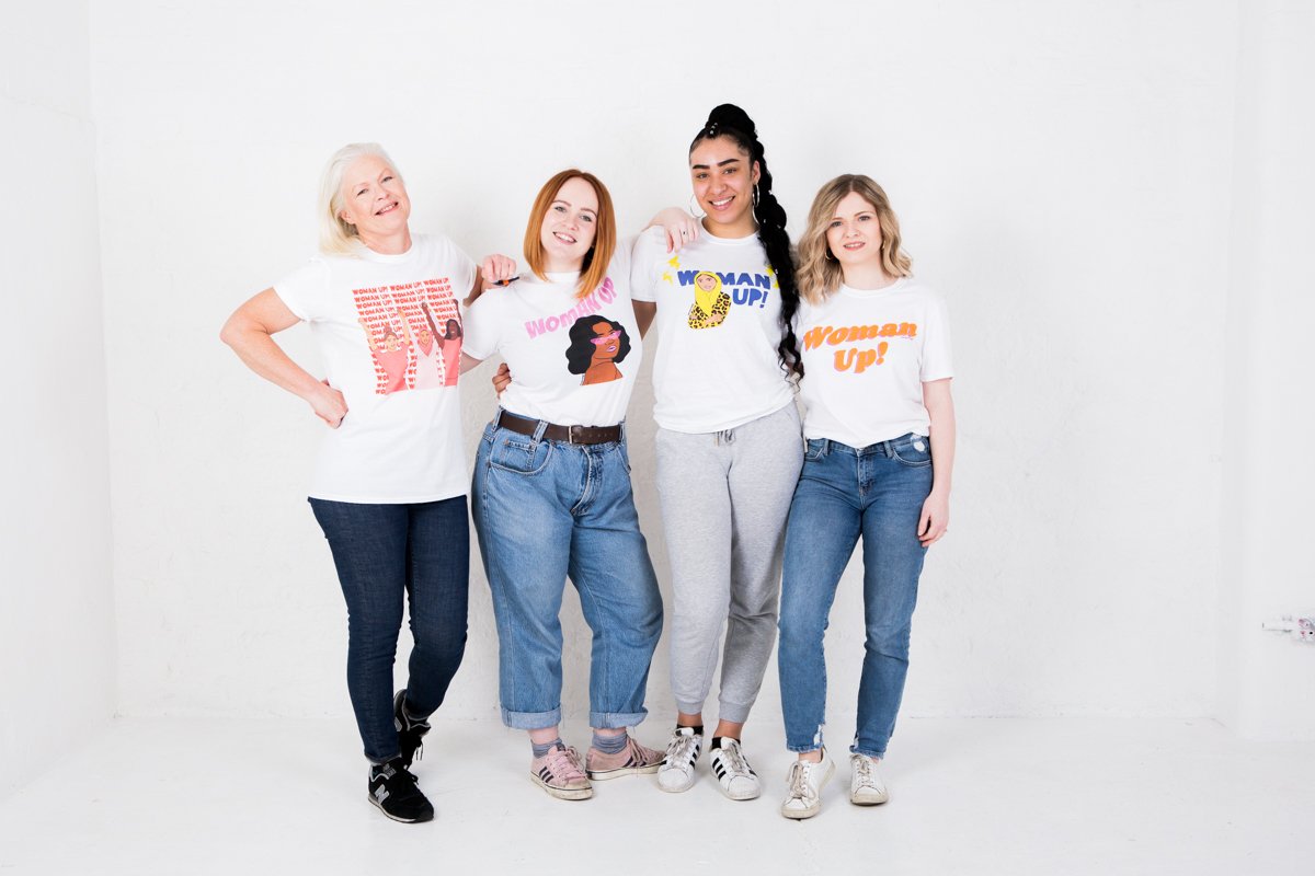 WChildCancer's tweet photo. This #TBT we’re casting our minds back to these awesome t-shirts launched by our Patron @caitrionambalfe👕

Missed out? We have an exclusive new set of #WomanUp t-shirts designed by @MissGloriaDS, as featured in @MENnewsdesk🧡 

Get yours on @EtsyUK now➡️https://t.co/zDdA7Pskkt https://t.co/Z5Rjj1cAVE