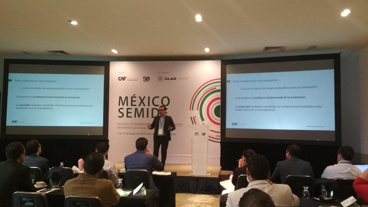 marcohgr's tweet photo. Segundo día #MexicoSEMIDE  seminario CAF de medición de impacto para el desarrollo. Herramientas para una gestión pública eficiente. https://t.co/dPcIAreZZ7