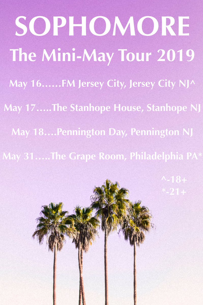 MINI-MAY TOUR 2019 STARTS TONIGHT ✌🏻️
