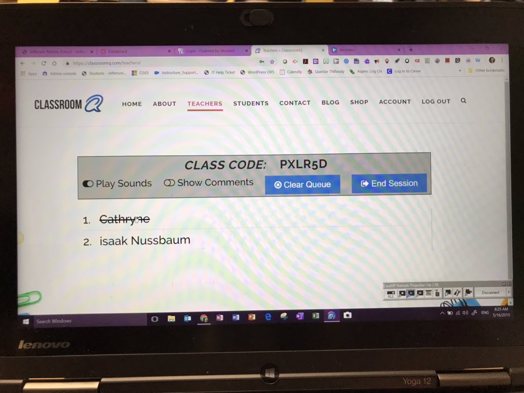 7th grade ELA <a href="/JMS_Eagles/">JeffersonMS</a> are creating book trailers using <a href="/WeVideo/">WeVideo</a>. Trying @theClassroomQ to organize supporting students. It’s been a fun week! <a href="/EmilyKHaverkamp/">Emily Haverkamp</a> <a href="/ORSTechnology/">ORS Technology Dept</a> <a href="/ORSLearn/">ORSTeach&Learn</a>