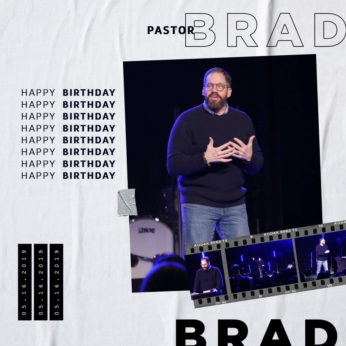 wearegatheringc's tweet photo. Happy Birthday @BradWhiteLP ! You’re the BEST PASTOR in the world!!! https://t.co/u43a8foVhh
