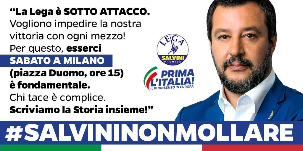 staff_M_Fedriga's tweet photo. Contro l’Europa dei banchieri, dell’immigrazione selvaggia, delle lobby #SalviniNonMollare https://t.co/qRXSueQvPm